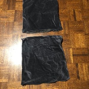 Crushed velvet pillow cover